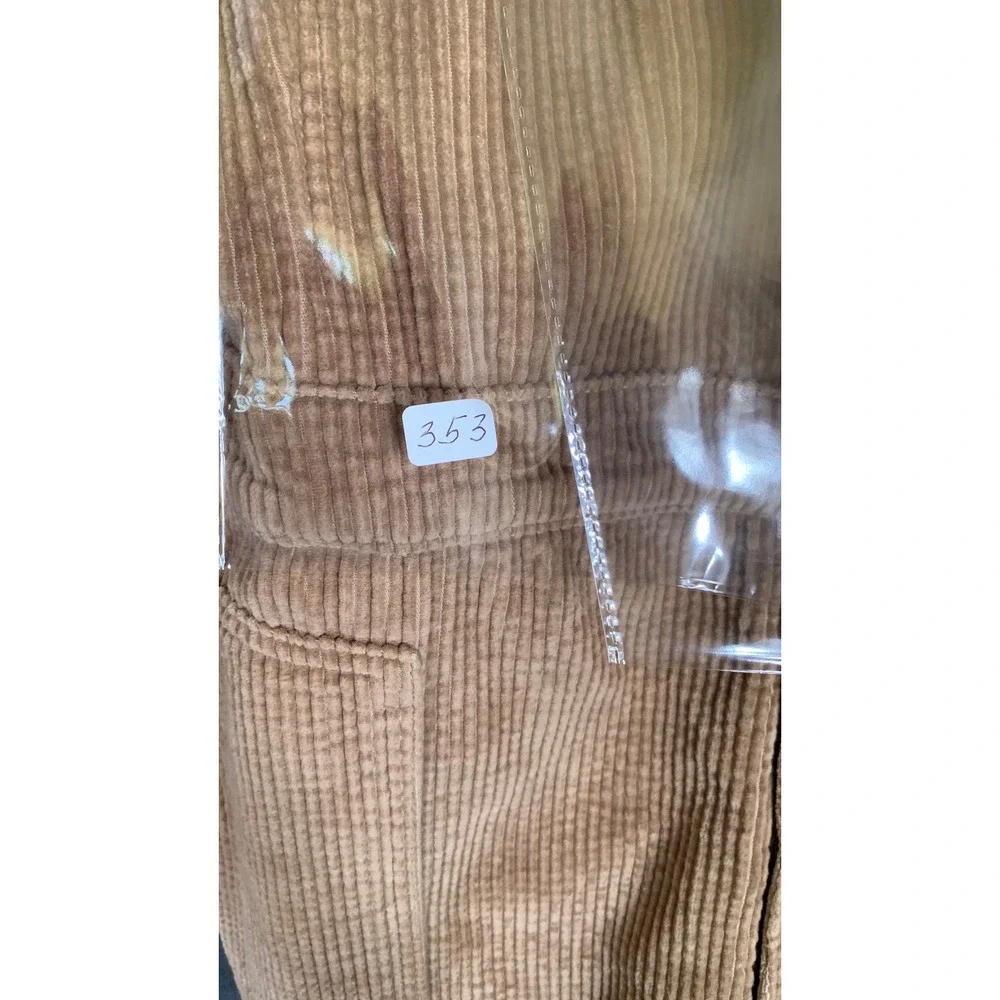 Aerie Aerie Corduroy Kick Flare Overalls Tan Jumpsuit XXL New